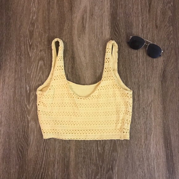 Eight Sixty yellow crop top - Picture 2 of 3